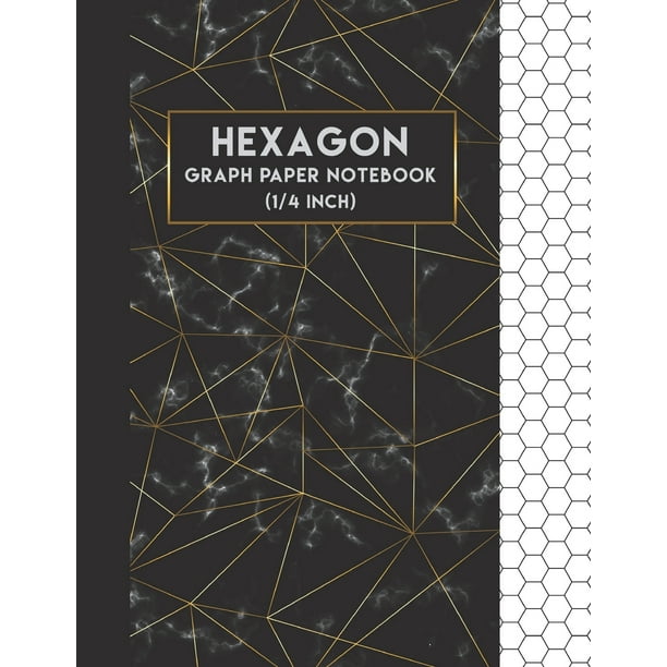 Hexagon Graph Paper Notebook 1 4 Inch 0 25 Hexagonal Graph Paper Large Print 8 5 X11 108 Pages Organic Chemistr Walmart Com Walmart Com
