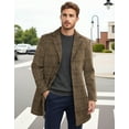 thumbnail image 4 of COOFANDY Men's Wool Blend Peacoat - Winter Trench Style, Notched Lapel & Single Breasted, with Pockets, 4 of 8