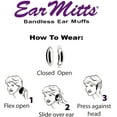 thumbnail image 3 of 2 Pack Ear Mitts Bandless Faux Fur Ear Muffs For Women, Leopard & Ocelot, Small, 3 of 4