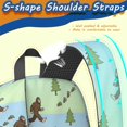 thumbnail image 5 of Bigfoot and Trail Blue Pattern 17" School Backpacks for Teens,Waterproof Oxford Fabric,S-Shape Padded Straps for School,Travel,Hiking,Camping, 5 of 6