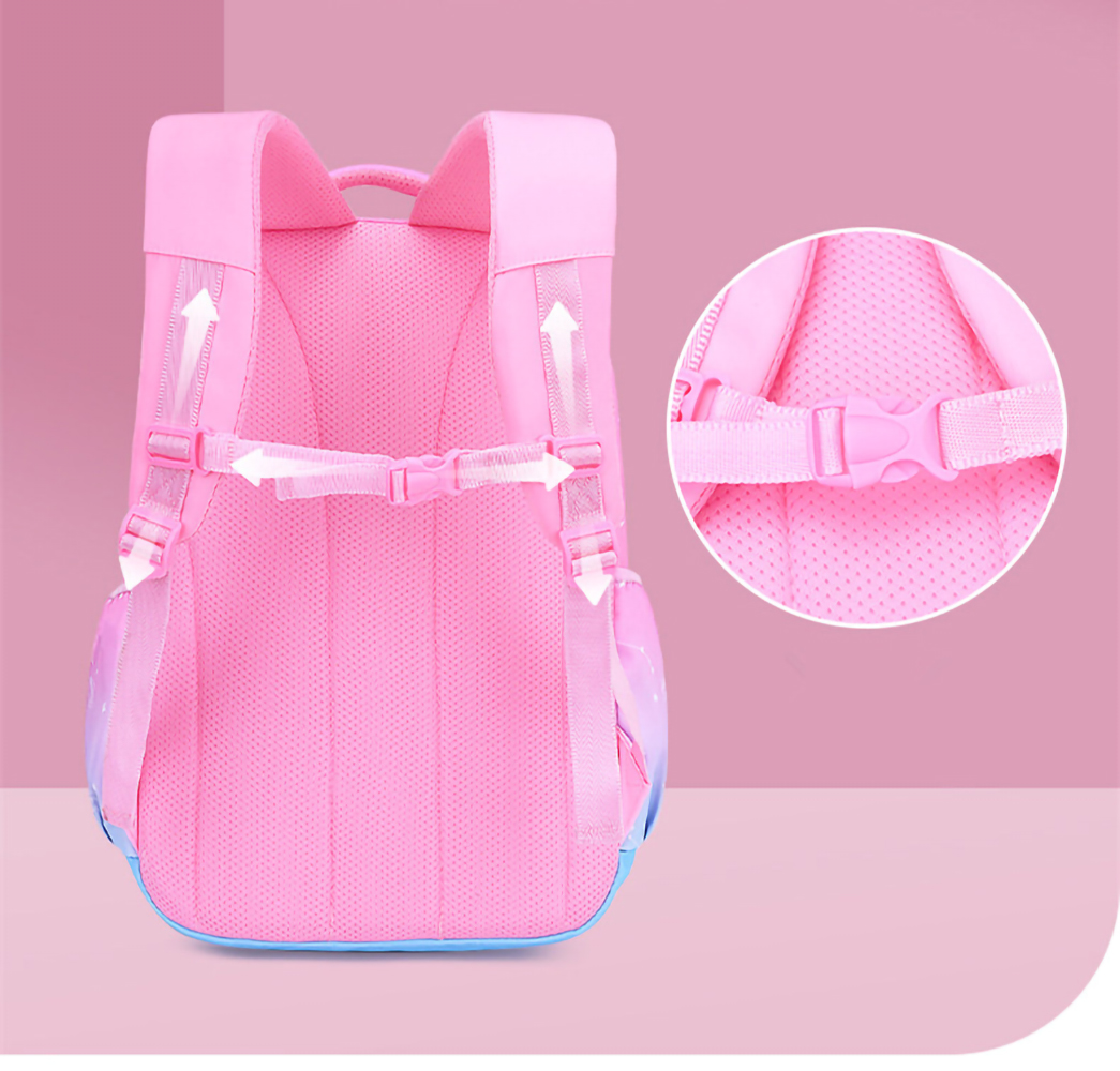 Mochila escolar Gmdisc para niñas, morral de moda para libros, temporada escolar, regalo, rosa 2