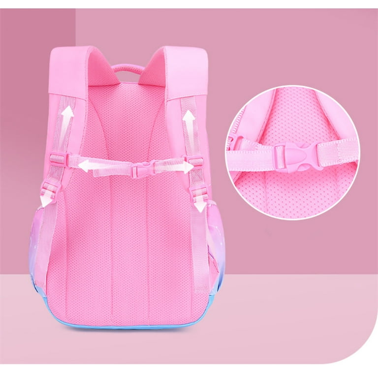 Aursear School Backpacks for Girls, Kids School Bags Girls Bookbag Gifts, Pink, Kids Unisex, Size: Large