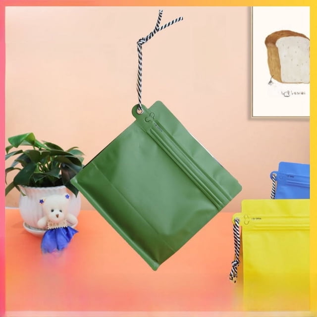 Bolsa de café con cordón de sellado de ocho lados, bolsa de té para regalo de vacaciones, bolsa de embalaje de té, bolsa sellada con papel de aluminio con válvula unidireccional