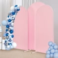 thumbnail image 6 of 3pcs Arch Backdrop Stand Set Wedding Arch Stand Freestanding Pink Venue Decor, 6 of 15
