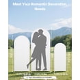 thumbnail image 2 of VEVOR Arch Backdrop Stand, Set of 3, 6/5/4 ft, Stable Structure, Easy Assembly, Gold Metal Arch Backdrop Stand with Cover, for Wedding, Birthday Party, Graduation, Celebration,and Ceremony Decoration, 2 of 9