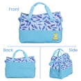 thumbnail image 5 of TeqHome 5Pcs Portable Baby Diaper Bag Tote Durable with Diaper Pad Food Bottle Bag for Mom Dad Travel Daycare Blue, 5 of 16