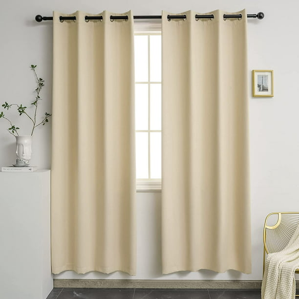 Thermal Insulated Blackout 72 Inch Long, 72 Inch Curtain Panels