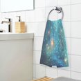 thumbnail image 3 of Yayeee 100% Cotton Hand Towels for Bathroom 16" x 28" Soft Absorbent Kitchen Towel, Magical Forest Glowing Lights, 3 of 7