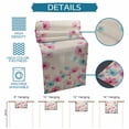 thumbnail image 6 of Blue Pink Flowers Table Runner 70 Inches Long Farmhouse Dress Scarves, Spring Garden Floral Rustic Burlap Dining Tablerunner for Coffee Table/Kitchen Island/Party Décor, 13" x 70", 6 of 8