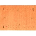 thumbnail image 1 of Ahgly Company Indoor Rectangle Abstract Orange Contemporary Area Rugs, 7' x 10', 1 of 1