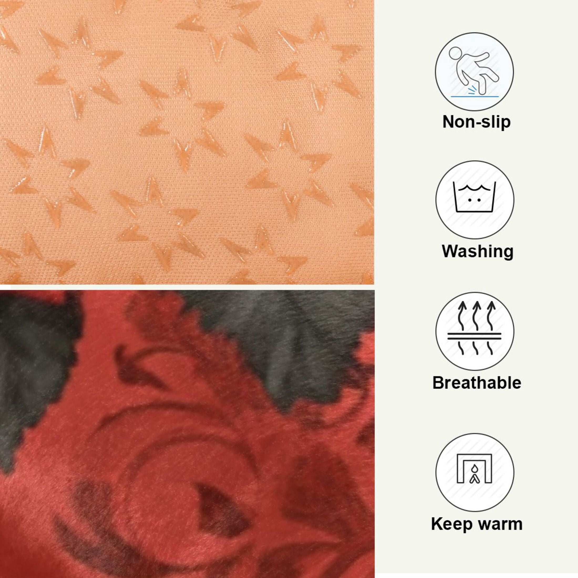 Qxltty Gothic Roses Black Cats Pattern Ped Pad Wear-resistant and Hard to Bite Through Sleeping Pad for Small Medium Large Dogs Winter Pet Bed 36×24in