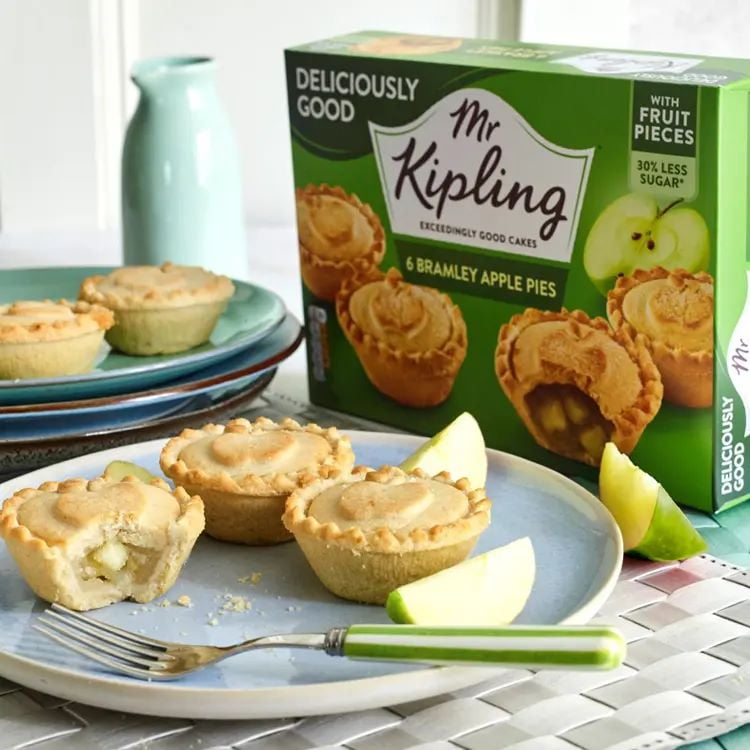 Mr Kipling Cakes Bramley Apple Pies 6pk 377g (Pack of 3)