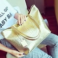 thumbnail image 4 of Bolso de hombro Valentoria de piel de cocodrilo dorado, 4 of 6