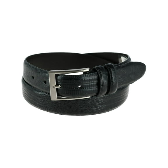 Toneka  Leather Embossed Lizard Print Belt (Men)