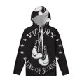 thumbnail image 3 of Sudadera con capucha con estampado de guantes de boxeo para hombre, sudadera deportiva con estampado 3D de fitness, sudadera holgada de manga larga, sudadera informal de calle, 3 of 5