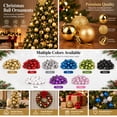 thumbnail image 2 of Mini Shatterproof Ball Ornaments, Christmas Ornament Set, Holiday Tree Decor, Festive Bauble Gift for Family Home, 2", Black, 24 Pack, 2 of 5