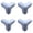 Blue, variant on Silicone Corner Protectors 4 Pack Self Adhesive Bumpers - Food Grade Anti Collision Edge Guards for Furniture Table Counter Range Hood, Soft Shock Absorbing Guards for Home Office and Baby Safety