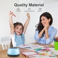 thumbnail image 4 of Marchred 300ml Small Essential Oil Diffuser, Ultrasonic Aromatherapy Diffuser with Remote Control, 4 Timers, 7 Color Changing LED Lights, Auto Shut-off, Humidifier, 4 of 7