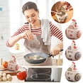 thumbnail image 7 of SLYNSHome Ceramic Salt Cellar with Lid and Spoon 13 oz Large Chicken Salt Jar Salt Holder for Counter, Coffee, Sugar, Spices - Green, 7 of 7