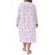 thumbnail image 3 of Agnes Orinda Camisón de Talla Grande para Mujeres con Encaje Floral en Cuello en V y Manga Larga, Ropa de Dormir Suave, Chemise, Vestido de Noche, Talla 3X, Burdeos, 3 of 6