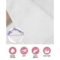 thumbnail image 6 of Purple Flowers Kitchen Dish Towels for Drying Dishes Set of 2, Butterfly Spring Floral Checkered Farmhouse Waffle Weave Microfiber Hand Tea Bathroom Towels Quick Dry & Absorbent Towel 15.7x23.6, 6 of 7
