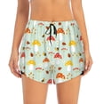 thumbnail image 2 of Balery Mushroom Bee Pantalones cortos deportivos para mujer con forro y dos bolsillos, elásticos, para entrenamiento, gimnasio, yoga-XX-Large, 2 of 7