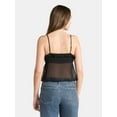 thumbnail image 3 of No Boundaries Chiffon Ruffle Tie Front Cami, Women's, 3 of 5
