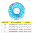 thumbnail image 3 of Pet Elizabeth Donut Collar - Soft Protective Recovery Neck Cone, Adjustable Anti-Bite Grooming Headgear for Dogs & Cats, Cute Costume for Post-Surgery Healing, Blue, L, 3 of 5
