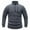Dark Gray, variant on Men's Fleece Warm Spring Solid Color Pullover Stand-Up Collar Jacket 1/4 Zip Cargo Sweatshirts Workout Golf Coat
