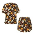 thumbnail image 5 of Lsque Skulls Women's Short-Sleeved Pajama Set - 2 Piece Soft and Lightweight Sleepwear Set-4X-Large, 5 of 9