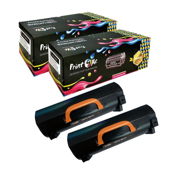 50F1H00 Compatible 2 Toners 501H 5K Pages Lexmark MS310 MS312 MS315 MS410 MS415 MS510 MS610 MS317 MS417 MS517 MS617 M1140 M1145 M3150 XM1135 XM3150 XM1140