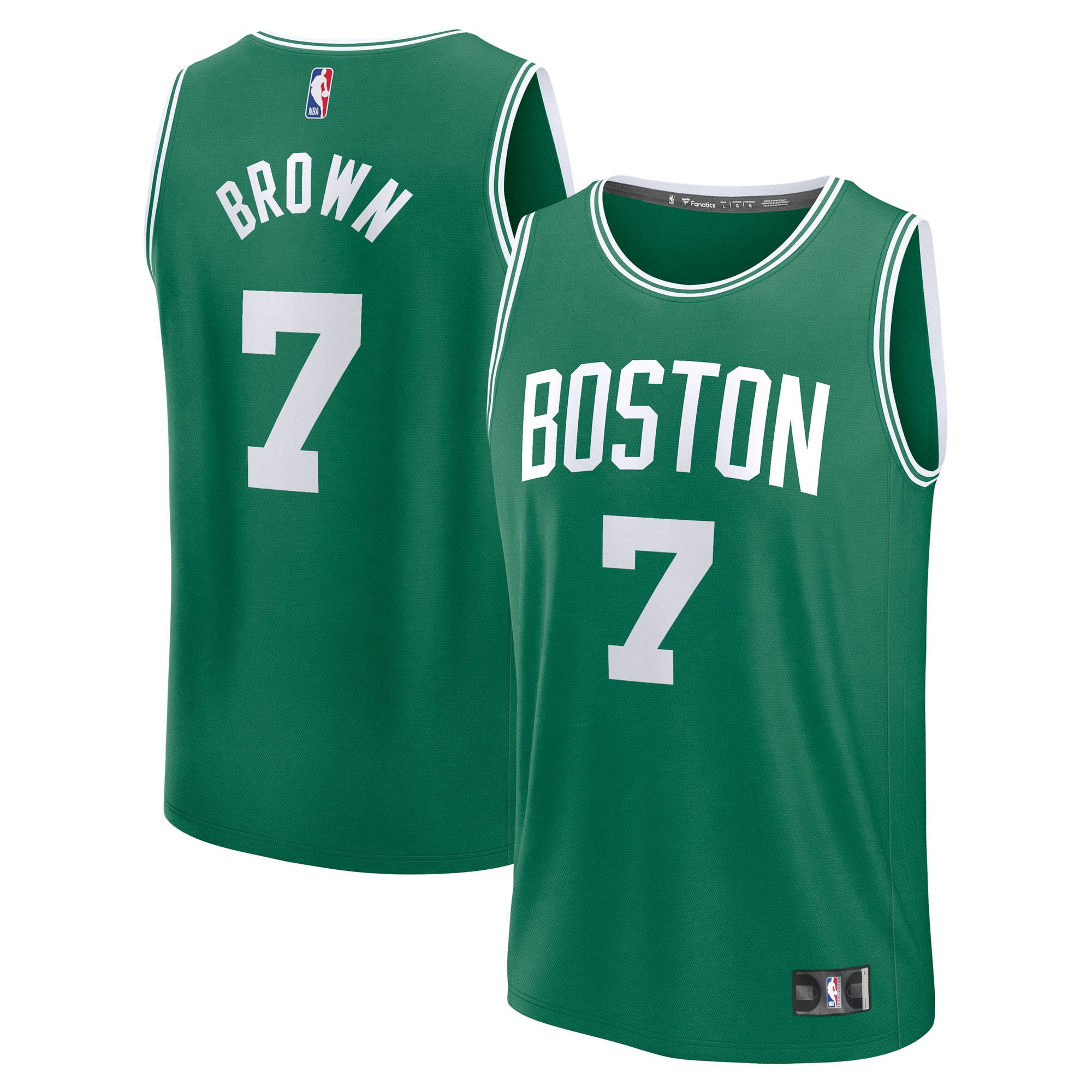 Youth Fanatics Jaylen Brown Kelly Green Boston Celtics Fast Break Replica Player Jersey - Icon Edition
