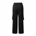 thumbnail image 5 of DuoJiaJ Women's Solid Color Athletic Casual Pants Workwear Sweatpants Pockets Long Pants Lightweight Casual Pants Women, 5 of 5