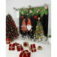 thumbnail image 5 of Black Gnomes Christmas Shower Curtain, Xmas Tree Balls Snowflake Waterproof Fabric Shower Curtains with 12 Hooks, Bathroom Curtain Set for Bathroom Accessories Decor, 66 x 72 Inches, 5 of 9