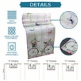 thumbnail image 6 of Table Runner - 120 Inch Long, Spring Kitchen Dining Table Runner Dresser Scarves, Bicycles Botanical Leaves Rose Colorful Stripes Farmhouse Decor for Coffee Tables Wedding Party Banquet, 6 of 8