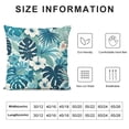 thumbnail image 5 of COMIO Outdoor Pillow Covers, Blue Pillow Covers, Tropical Palm Leaves Pillow Covers, Outdoor Pillows for Patio Furniture, Waterproof Outdoor Throw Pillows, Throw Pillow Covers Decorative Pillows White, 5 of 5