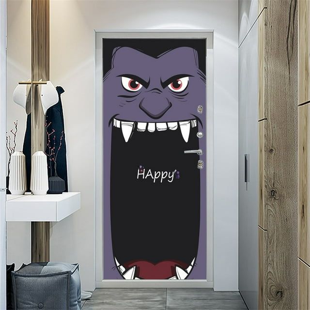 Fiudx Ofertas de la semana Pegatinas de pared para decoración del hogar con puerta de madera personalizada