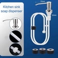 thumbnail image 2 of JoyMoreHome Soap Dispenser for Kitchen Sink, Built in Sink Soap Dispenser, Countertop Soap Dispenser Pump with Extension Tube kit, No Need to Fill Little Bottle Again, 2 of 9