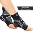 thumbnail image 3 of Nordic Lifting Ankle Brace Compression Sleeves For Tendonitis Recovery and Prevention - 1 Pair, Large, 3 of 8