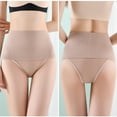 thumbnail image 4 of Timoontee Women's Seamless High Waist Tummy Control Panties Shorts Slimming Body Shaper Thong Underwear Briefs Intimates Shapewear Khaki XL, 4 of 9