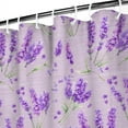 thumbnail image 4 of Peony and Butterfly Garden Curtain – Watercolor Botanical Floral Design for Fresh Bathroom Aesthetic, 4 of 5