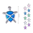 thumbnail image 3 of Lindo Exquisito Opal Turtle Pendientes Regalo para Mujeres Chicas Pendientes de moda, 3 of 4