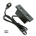thumbnail image 1 of Prise Hub USB Alimentée Encastrée Prise d'Alimentation USB avec Bloc d'Alimentation 2 Ports USB 2,1 A Montée dans Lit Bureau Table Sofa Noir, 1 of 6