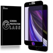 For iPhone 8 / iPhone 7 [BISEN] Full Cover Tempered Glass Anti Blue Light [Eye Protection] Screen Protector, Anti-Scratch, Edge-to-Edge Screen Protection