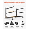 thumbnail image 4 of KFFKFF Freestanding Kayak Storage Rack for 2 Kayaks, 175 lbs Capacity, Adjustable Stand with Lockable Wheels for Indoor and Outdoor Use, Suitable for Canoe, SUP, Surfboard, and Paddleboard, 4 of 9
