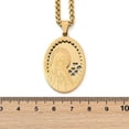thumbnail image 5 of Gold Plated Stainless Steel Pendant Guadalupe Virgin Mary Wheat Necklace N51, 5 of 5