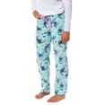 thumbnail image 5 of Disney Woman's Stitch Hibiscus Leaves Plush Fleece Pants Junior's Lounge Pajama Pants with Adjustable Elastic Waistband, 5 of 6