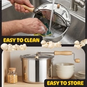 Great Northern Popcorn 6.5-Quart Stainless-Steel Stovetop Popcorn Maker