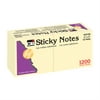 Sticky Notes, 3 x 3 Inch, 100 Sheets/Pad, Yellow, 12 Pads | Bundle of 5