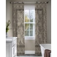 thumbnail image 4 of Grey Boho Sheer Curtains 84 Inch Length 2 Panels Set for Living Room/Bedroom, Vintage Ethnic Tribe Abstract Art Floral Kitchen Curtains Grommet Semi-Sheer Curtains Drapes Window Treatments 52"x84"x2, 4 of 7